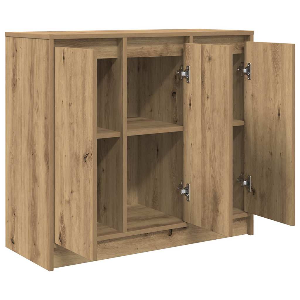 vidaXL Komoda Artisan Dąb 85x34x76 cm Drewno klejone
