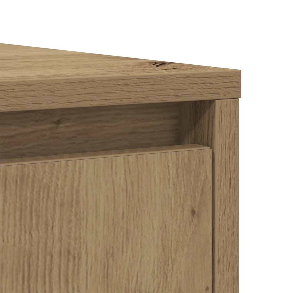 vidaXL Komoda Artisan Dąb 85x34x76 cm Drewno klejone