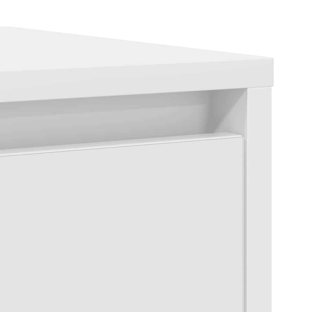 vidaXL Komoda Biała 29,5x34x76 cm Drewno klejone