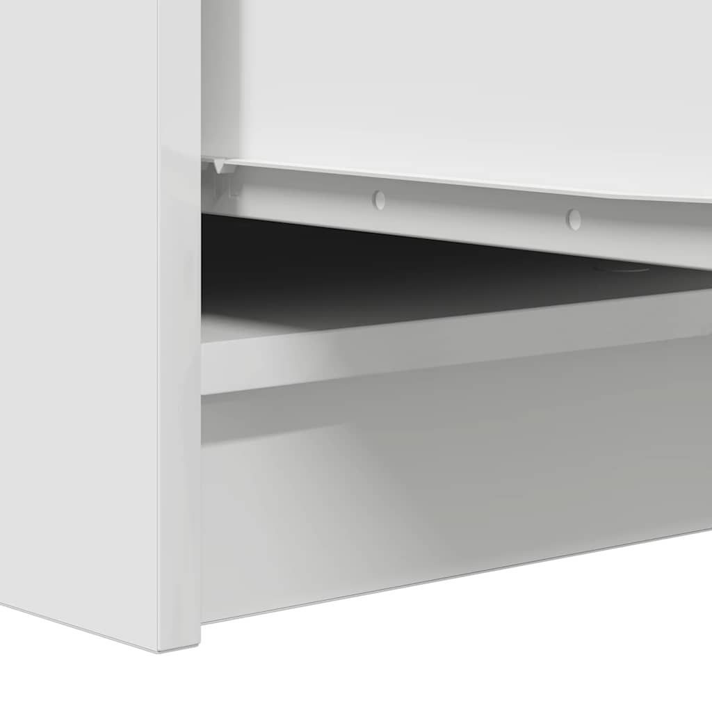 vidaXL Komoda Biała 29,5x34x76 cm Drewno klejone