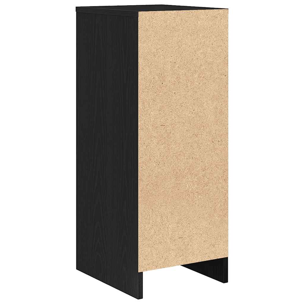 vidaXL Komoda Czarny Dąb 29,5x34x76 cm Drewno klejone