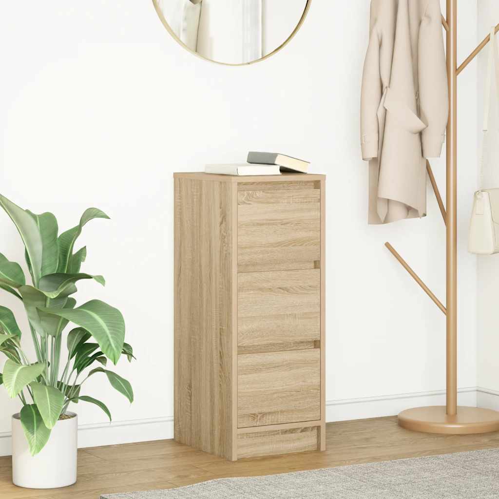 vidaXL Komoda Sonoma Oak 29,5x34x76 cm Drewno klejone