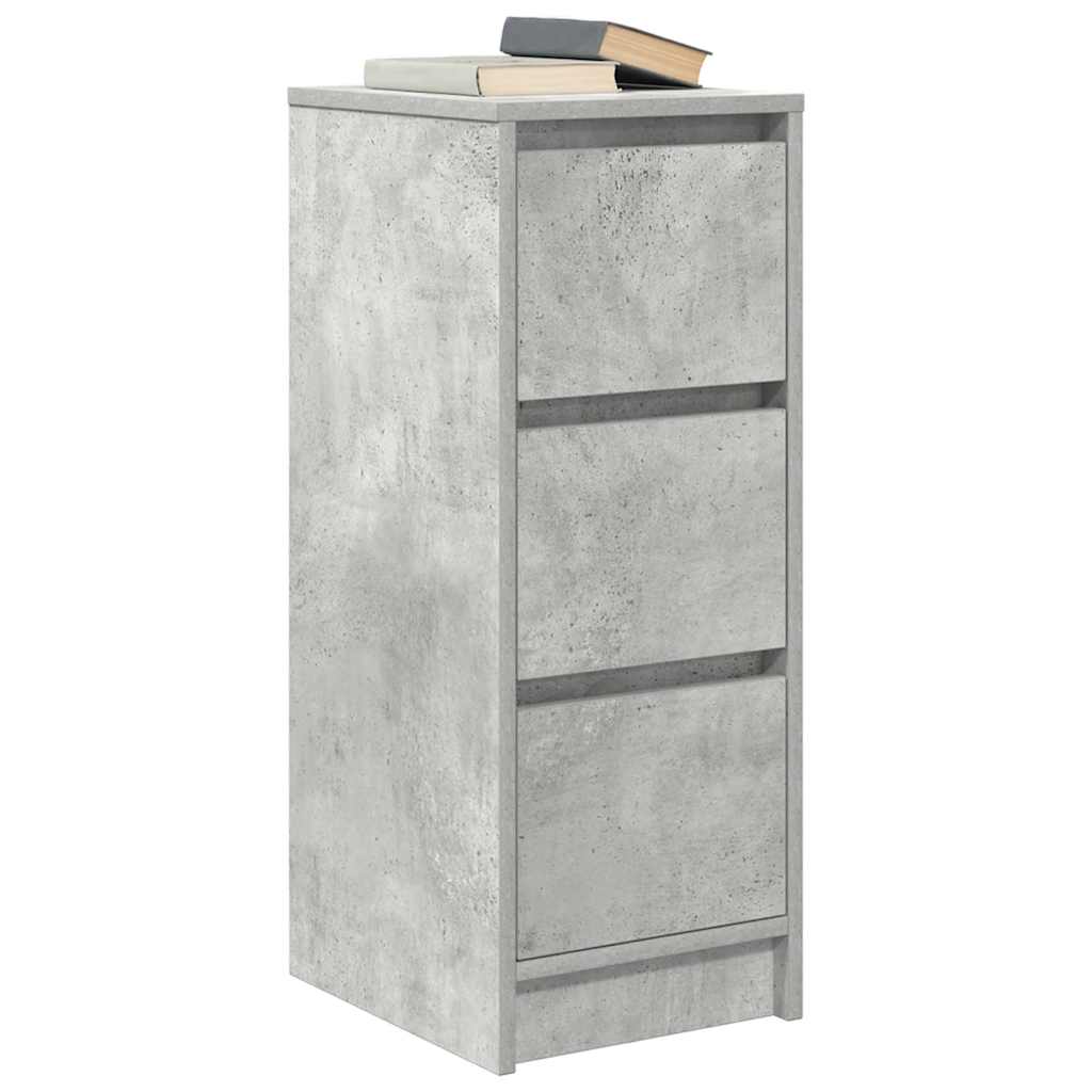 vidaXL Komoda Betonowa Szara 29,5x34x76 cm Drewno klejone