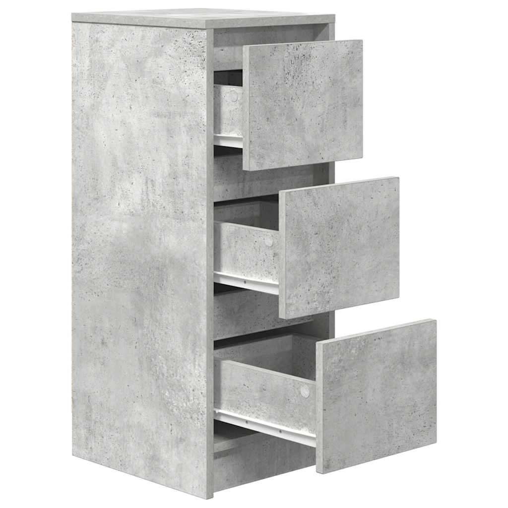 vidaXL Komoda Betonowa Szara 29,5x34x76 cm Drewno klejone