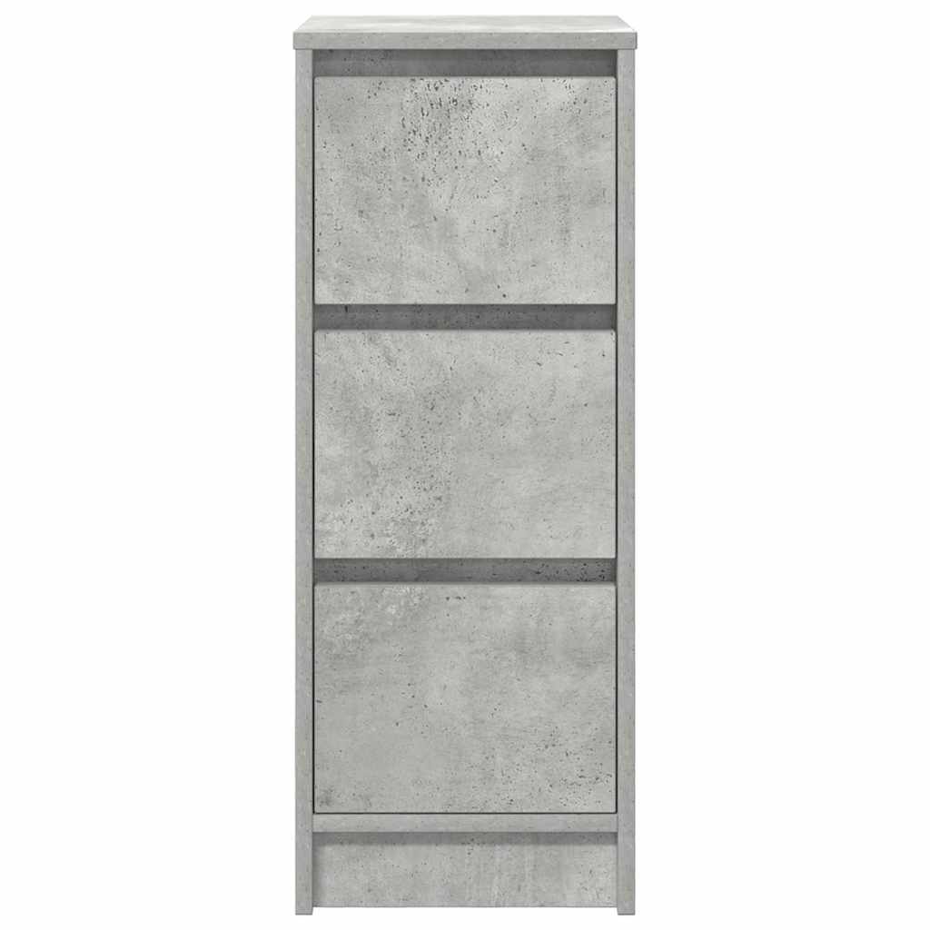 vidaXL Komoda Betonowa Szara 29,5x34x76 cm Drewno klejone