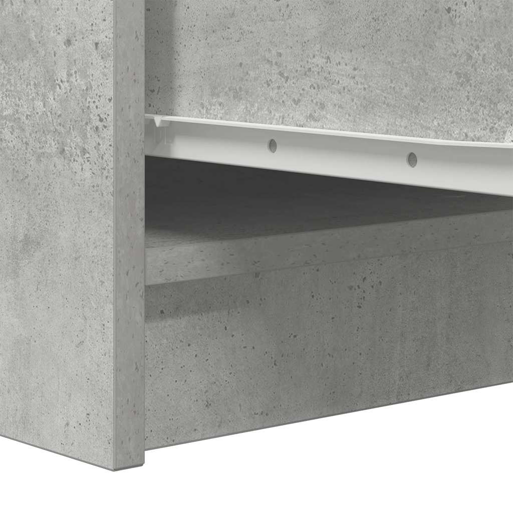 vidaXL Komoda Betonowa Szara 29,5x34x76 cm Drewno klejone