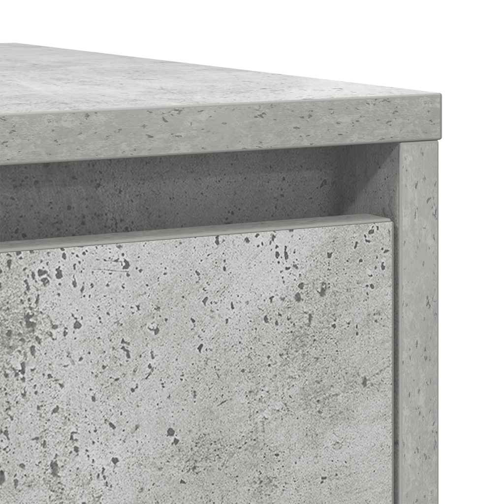 vidaXL Komoda Betonowa Szara 29,5x34x76 cm Drewno klejone