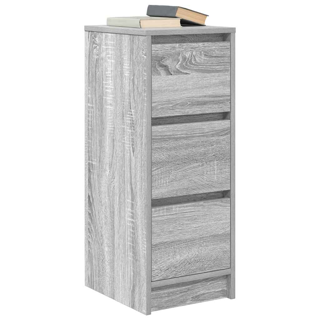 vidaXL Komoda Szara Sonoma 29,5x34x76 cm Drewno klejone