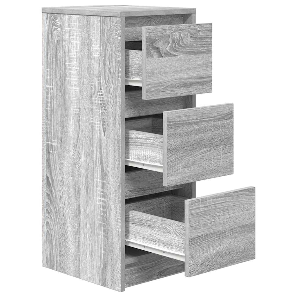 vidaXL Komoda Szara Sonoma 29,5x34x76 cm Drewno klejone