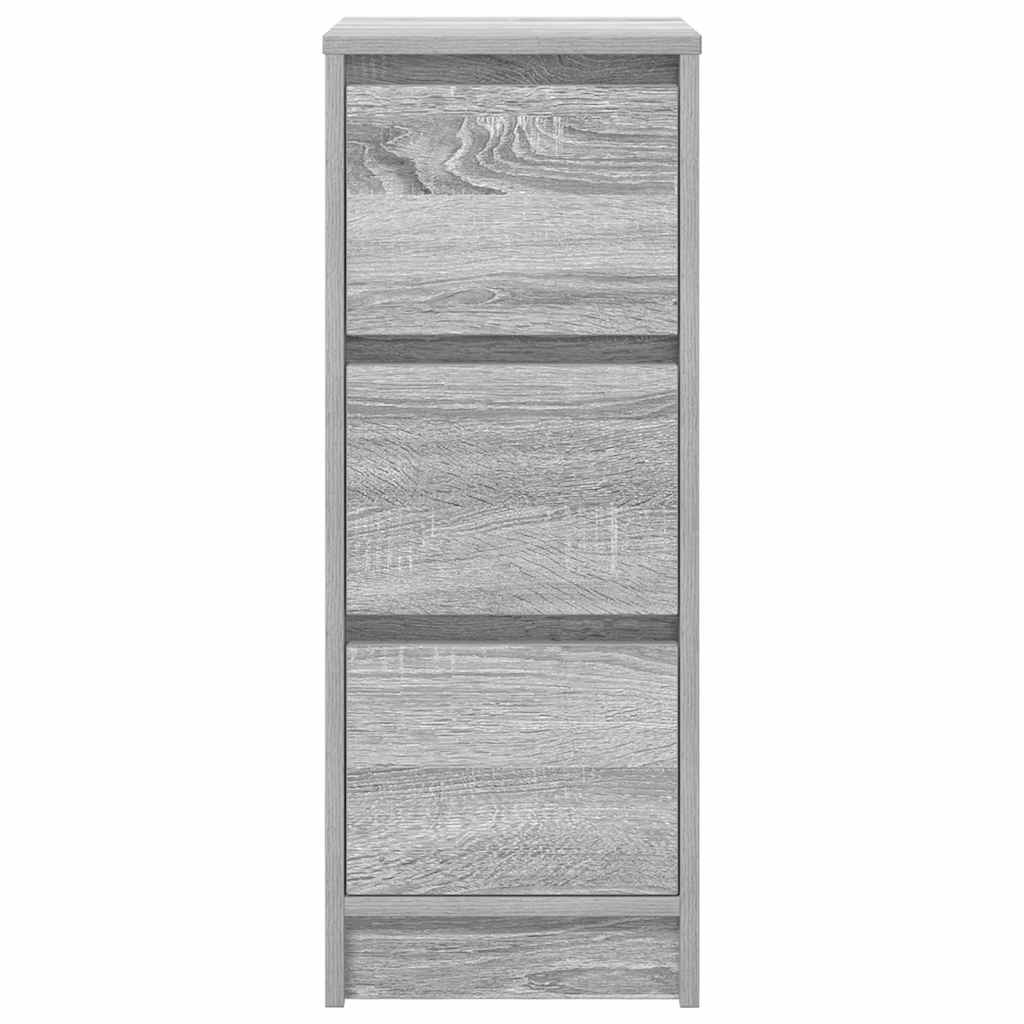 vidaXL Komoda Szara Sonoma 29,5x34x76 cm Drewno klejone