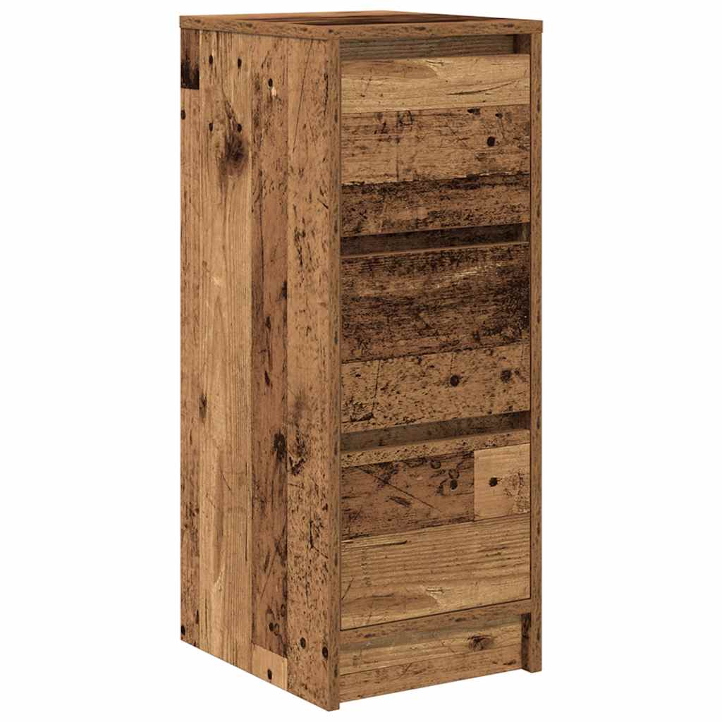 vidaXL Komoda Stare drewno 29,5x34x76 cm Drewno klejone