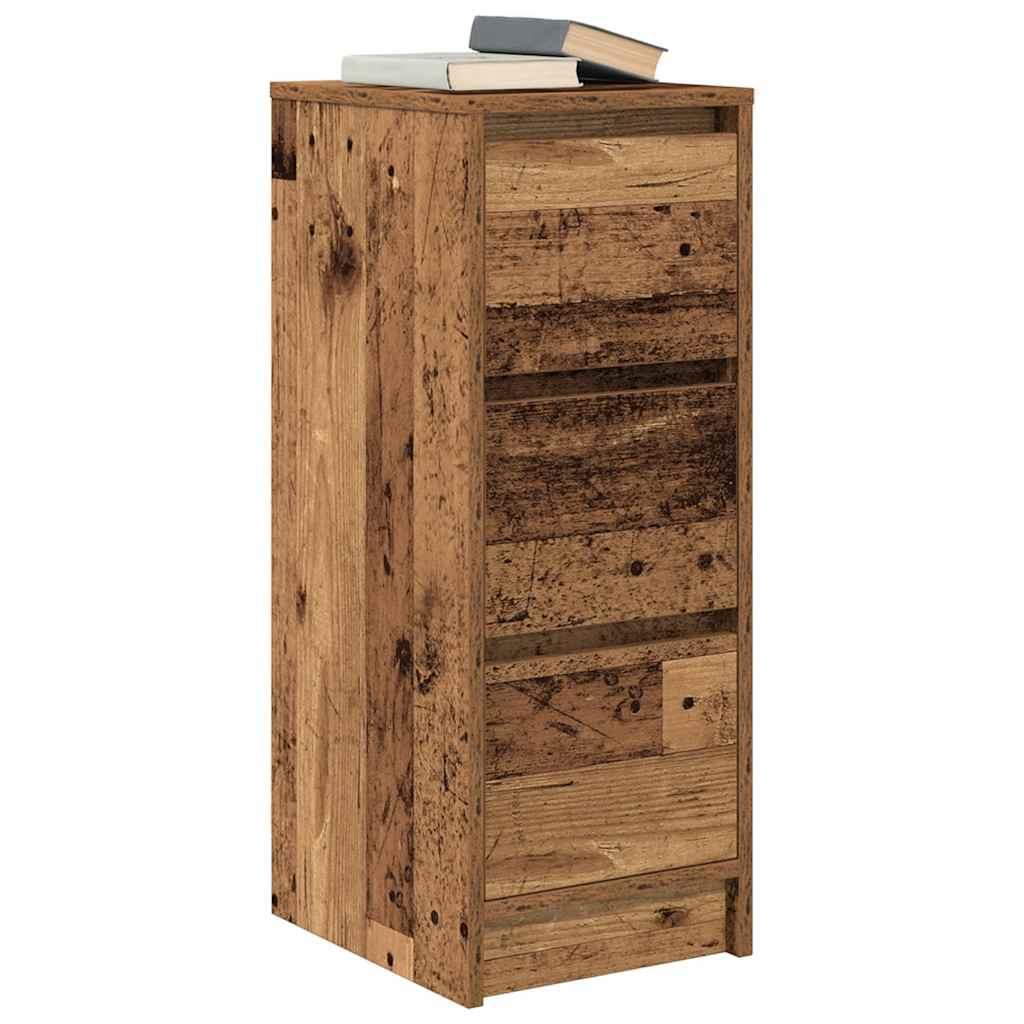 vidaXL Komoda Stare drewno 29,5x34x76 cm Drewno klejone