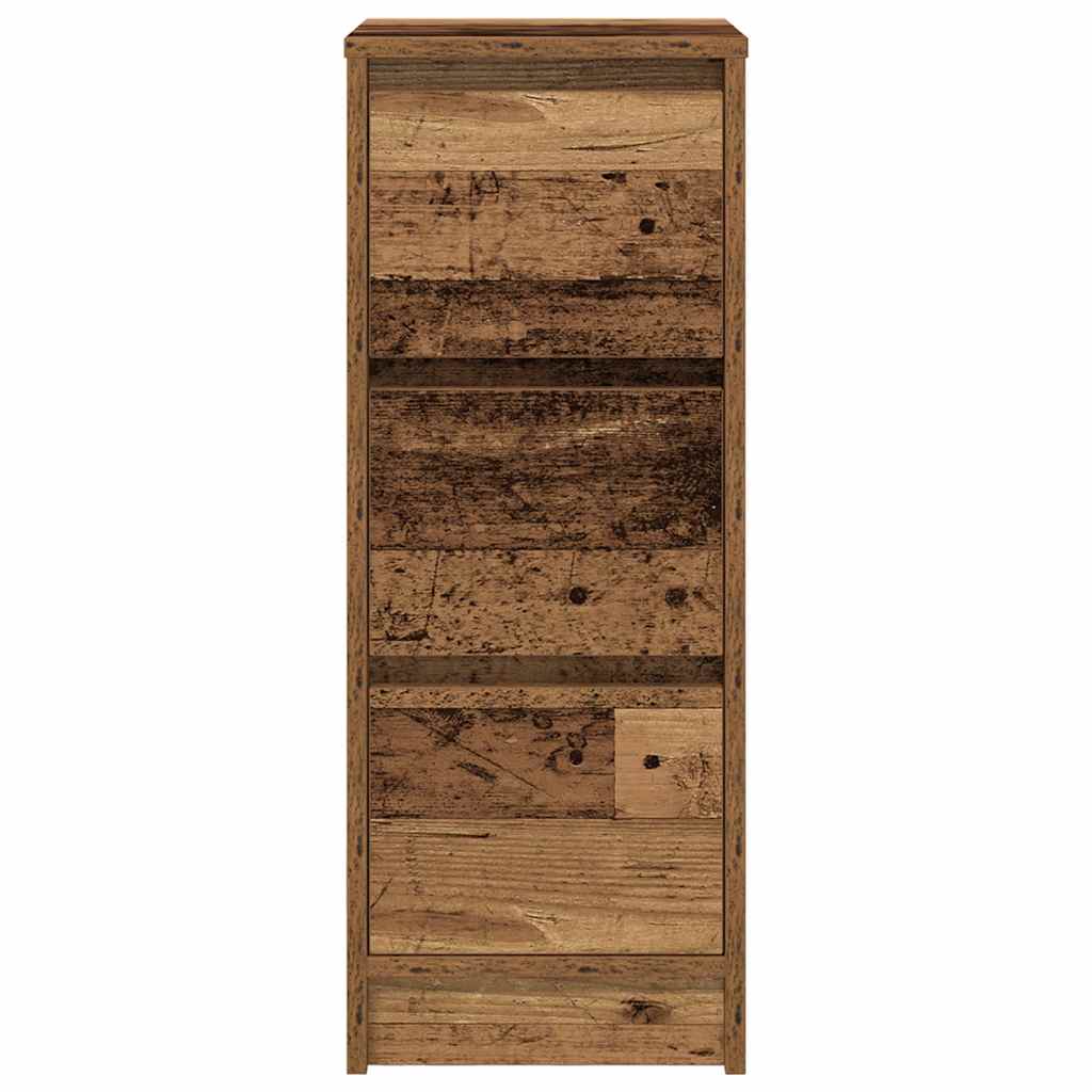 vidaXL Komoda Stare drewno 29,5x34x76 cm Drewno klejone