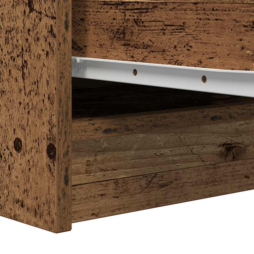 vidaXL Komoda Stare drewno 29,5x34x76 cm Drewno klejone