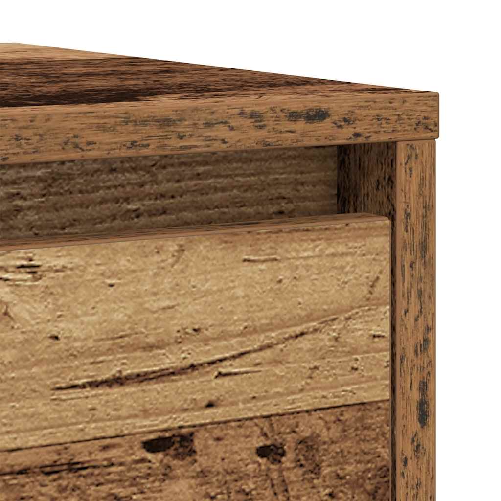 vidaXL Komoda Stare drewno 29,5x34x76 cm Drewno klejone