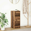 vidaXL Komoda Stare drewno 29,5x34x76 cm Drewno klejone