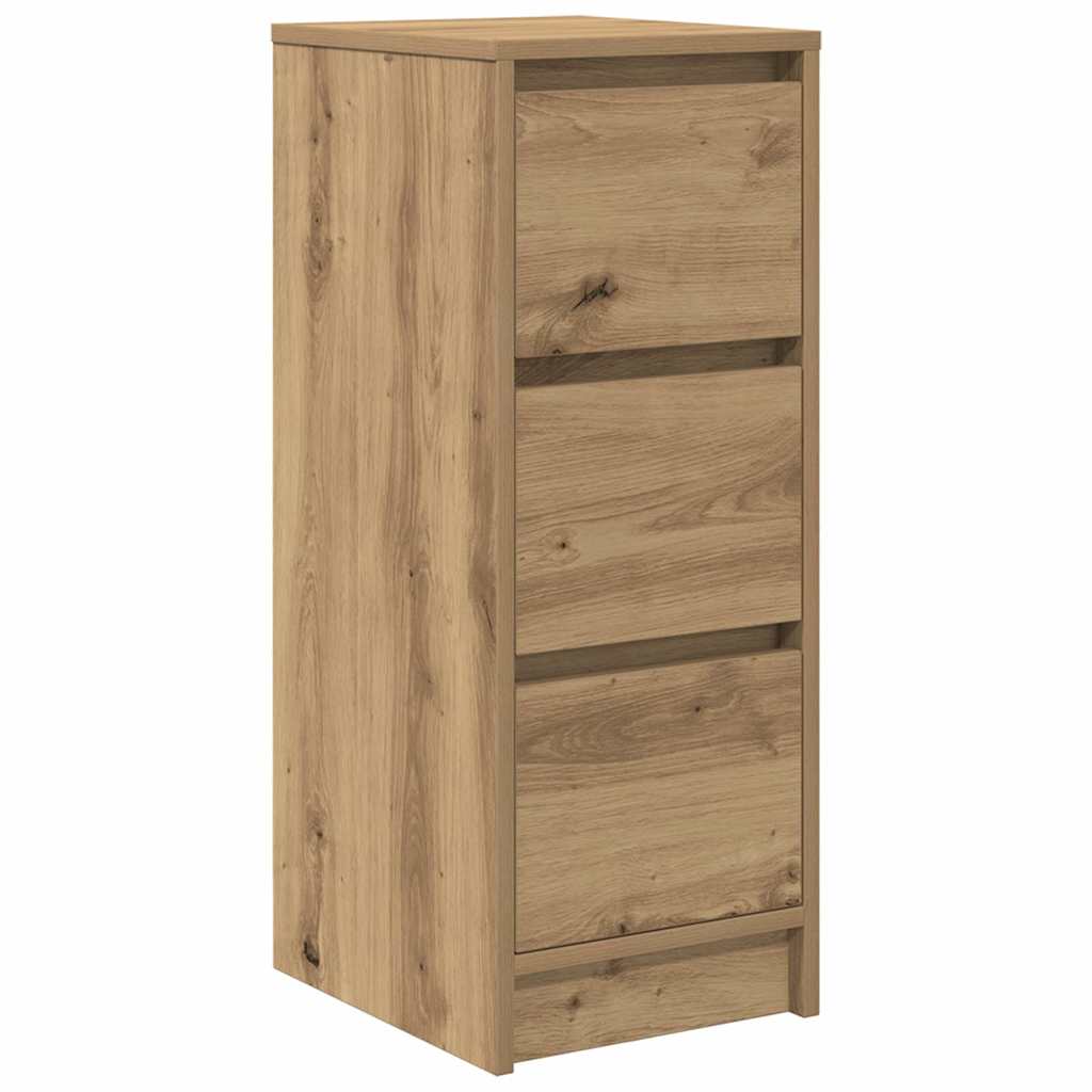 vidaXL Komoda Artisan Dąb 29,5x34x76 cm Drewno klejone