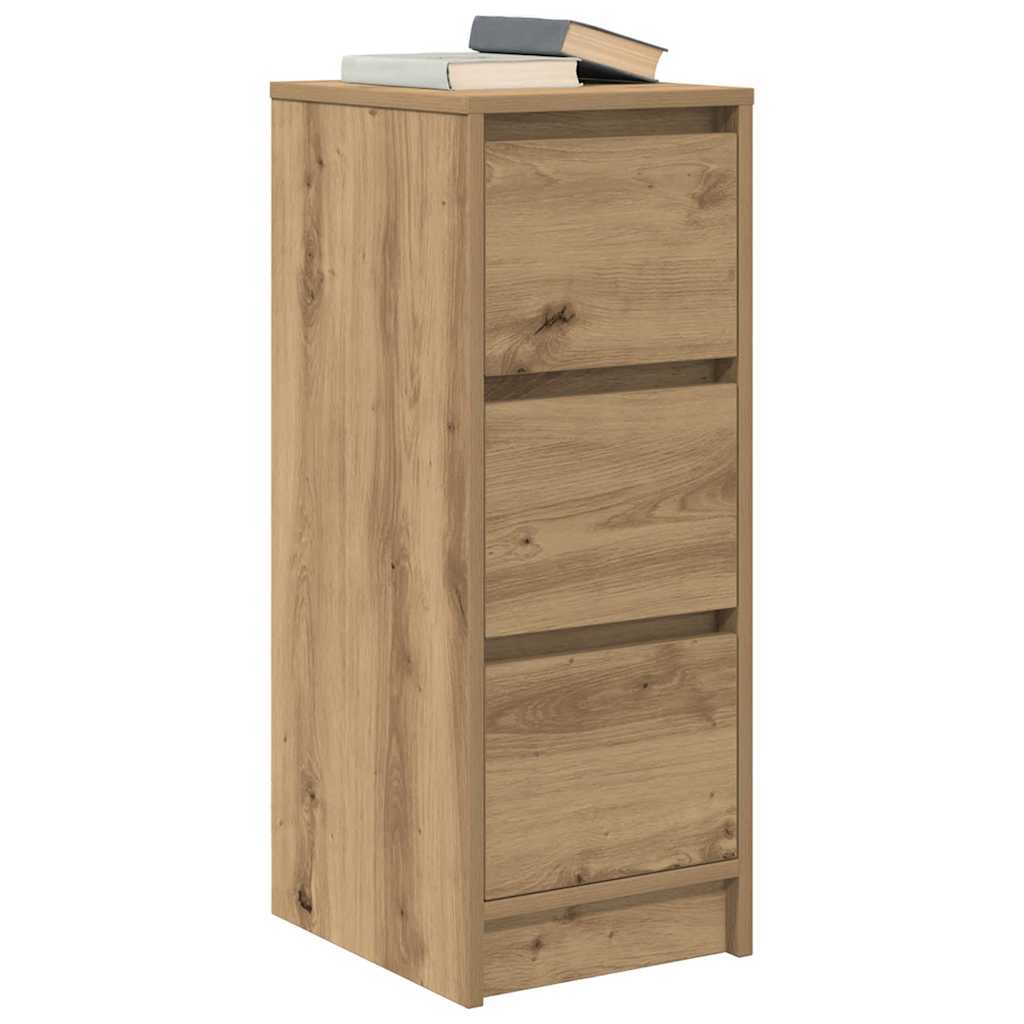 vidaXL Komoda Artisan Dąb 29,5x34x76 cm Drewno klejone