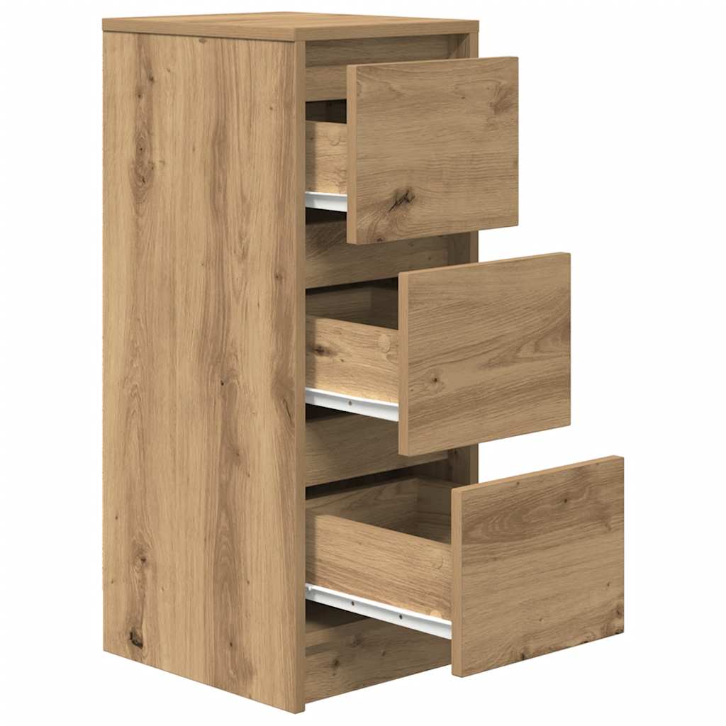vidaXL Komoda Artisan Dąb 29,5x34x76 cm Drewno klejone