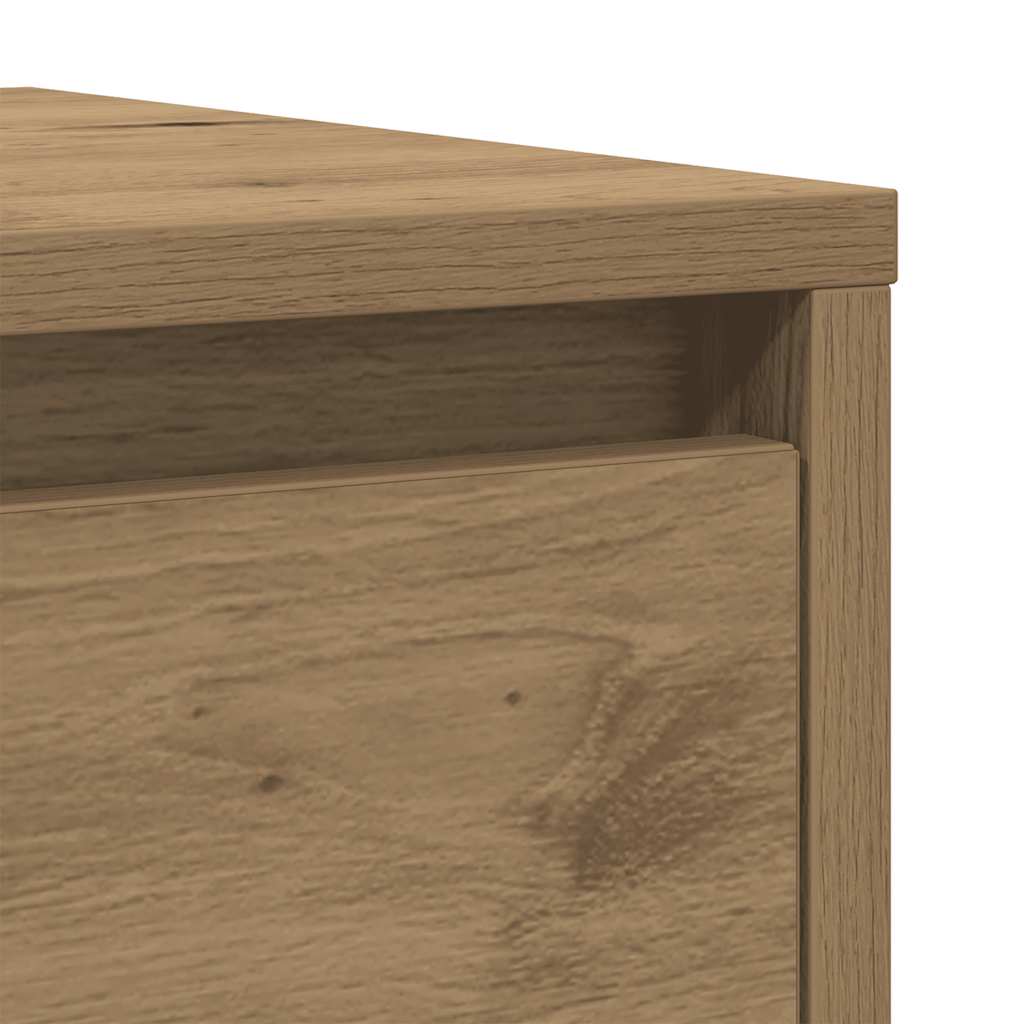 vidaXL Komoda Artisan Dąb 29,5x34x76 cm Drewno klejone