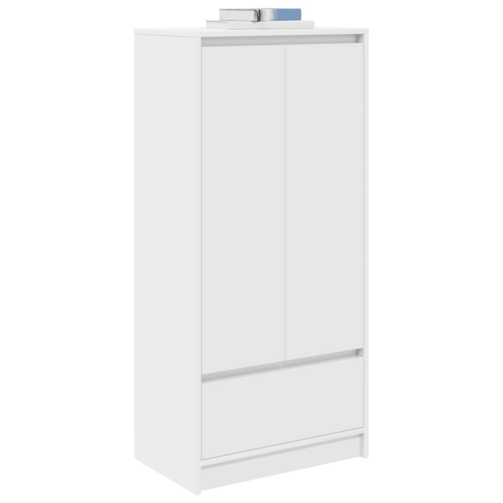 vidaXL Szafka z szufladą Biała 55,5x34x119,5 cm Drewno klejone