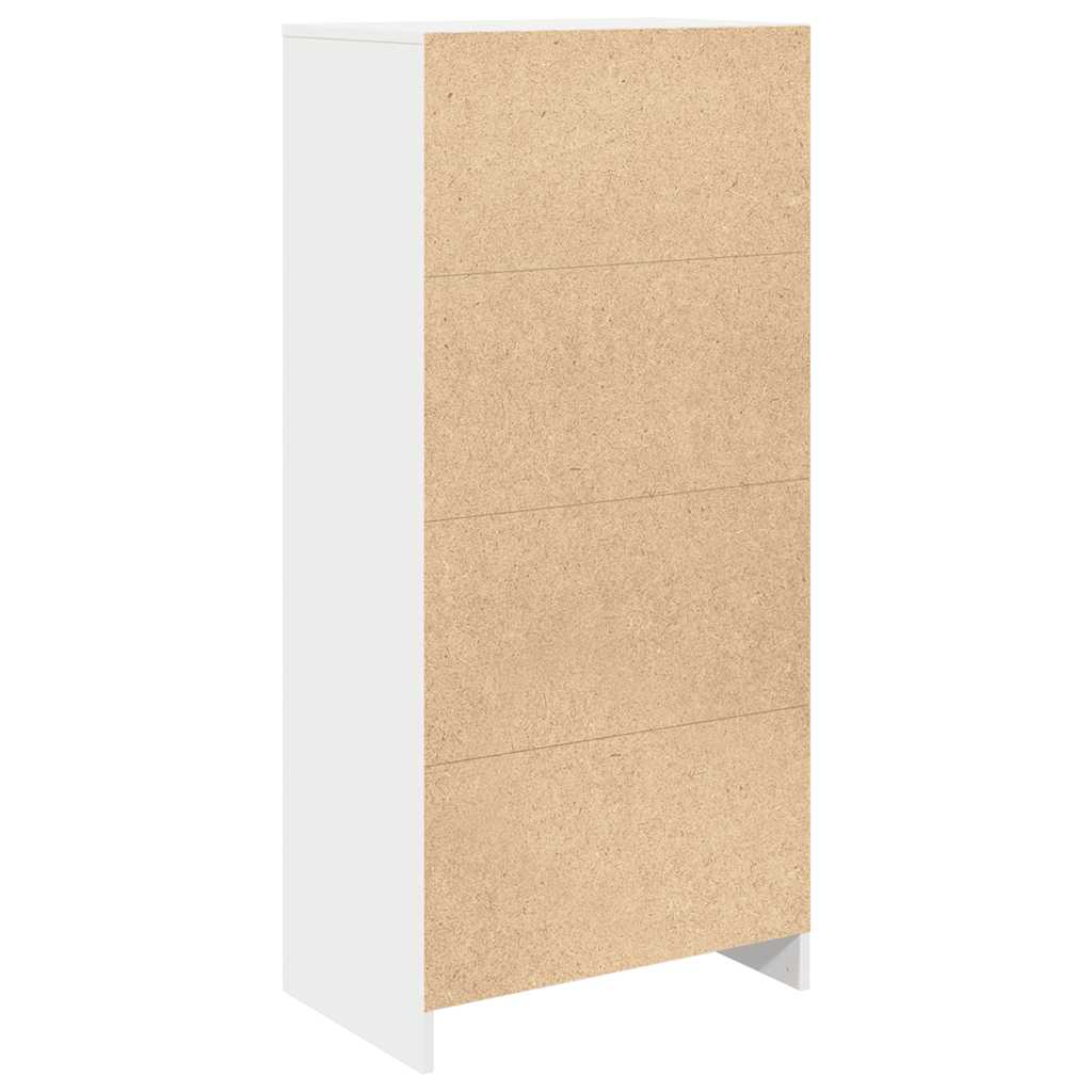 vidaXL Szafka z szufladą Biała 55,5x34x119,5 cm Drewno klejone