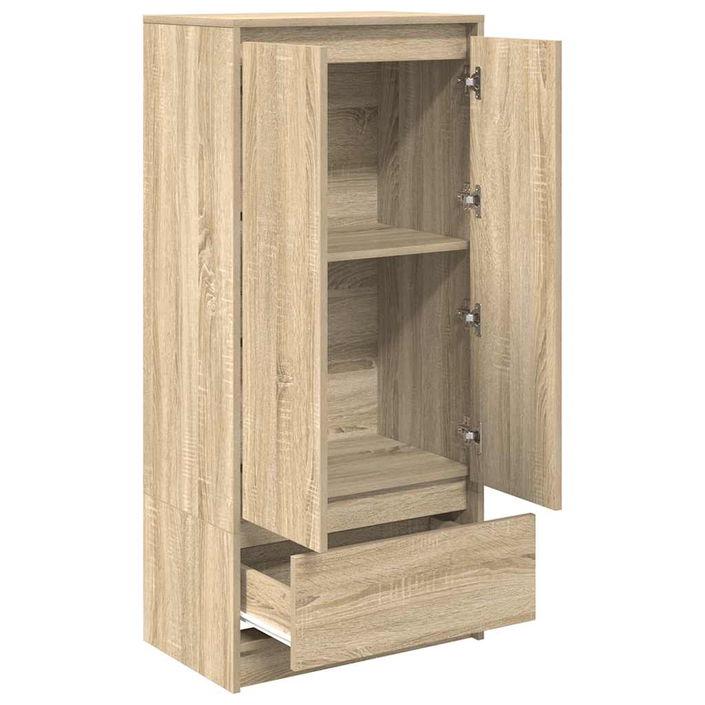 vidaXL Szafka z szufladą Dąb Sonoma 55,5x34x119,5 cm Drewno klejone