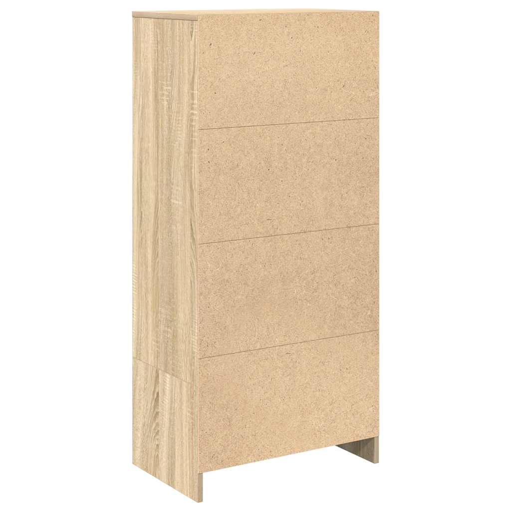 vidaXL Szafka z szufladą Dąb Sonoma 55,5x34x119,5 cm Drewno klejone