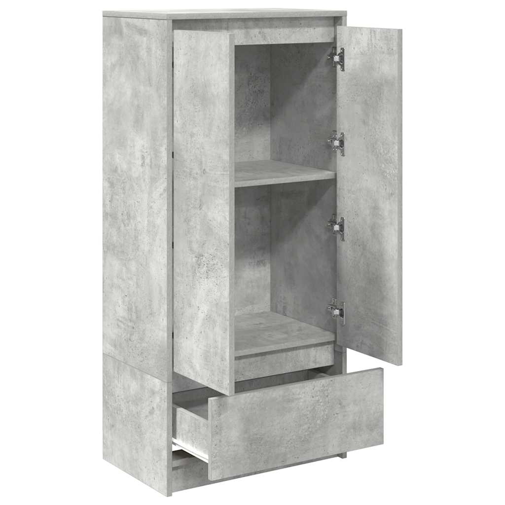 vidaXL Szafka z szufladą Beton Szary 55,5x34x119,5 cm Drewno klejone