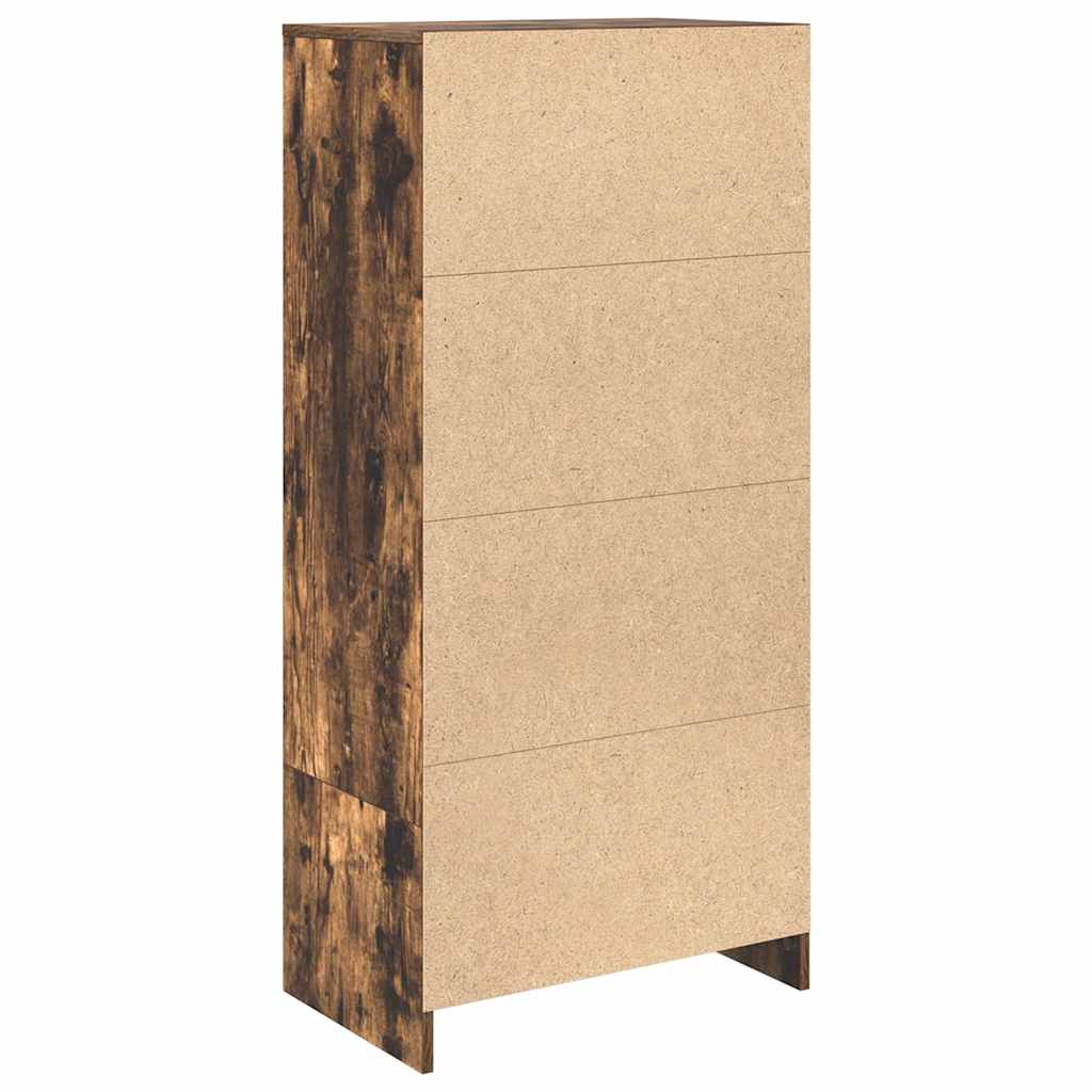 vidaXL Szafka z szufladą Dąb wędzony 55,5x34x119,5 cm Drewno klejone