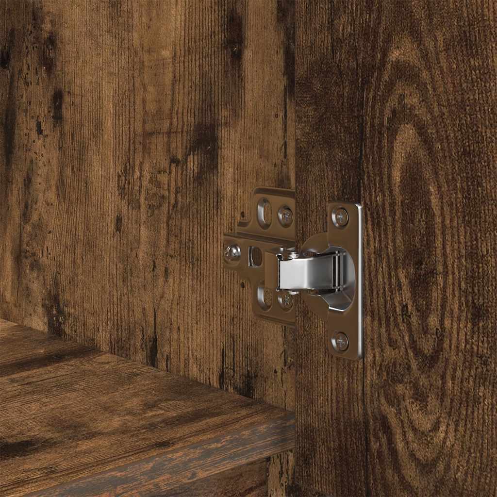 vidaXL Szafka z szufladą Dąb wędzony 55,5x34x119,5 cm Drewno klejone