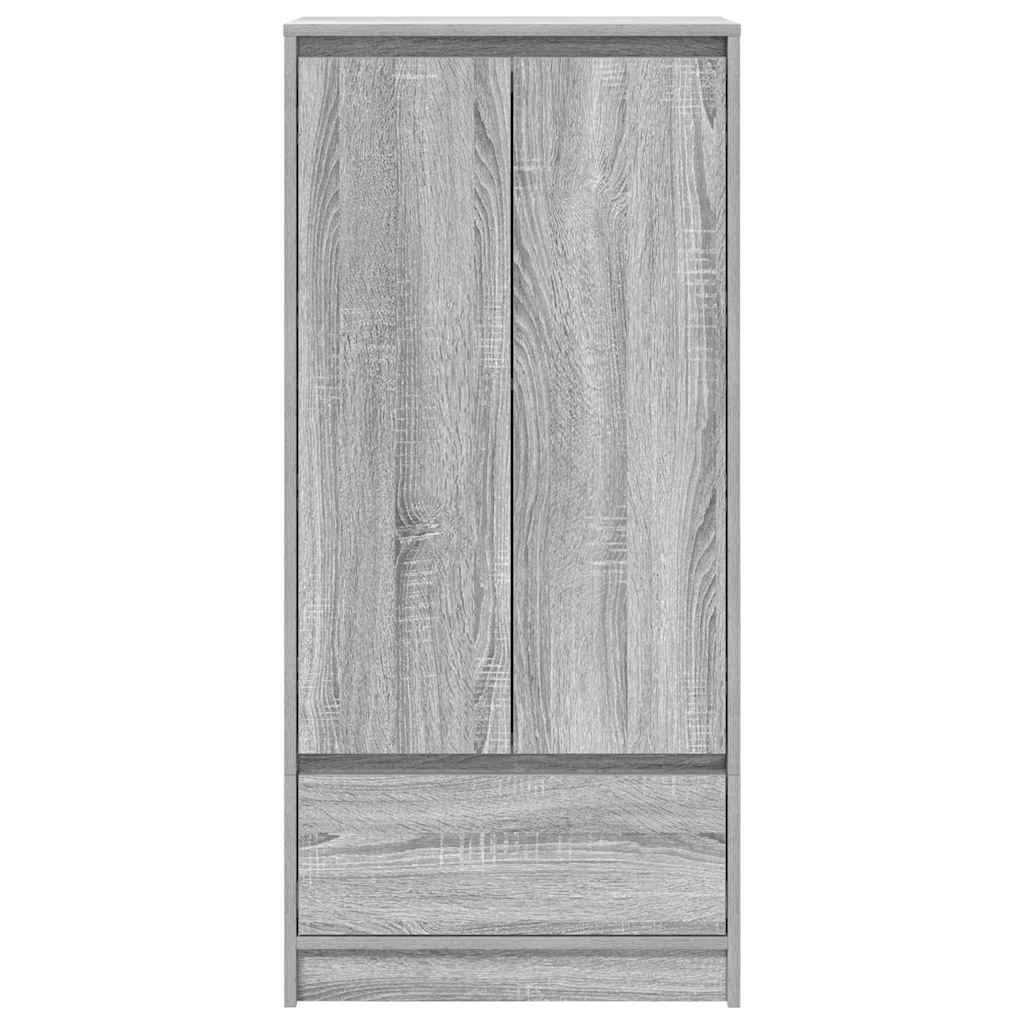 vidaXL Szafka z szufladą Szara Sonoma 55,5x34x119,5 cm Drewno klejone