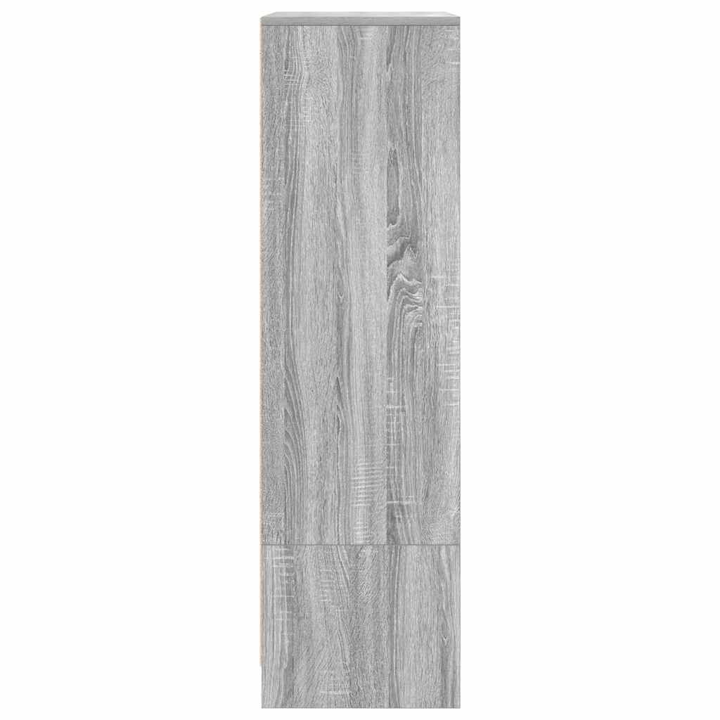 vidaXL Szafka z szufladą Szara Sonoma 55,5x34x119,5 cm Drewno klejone