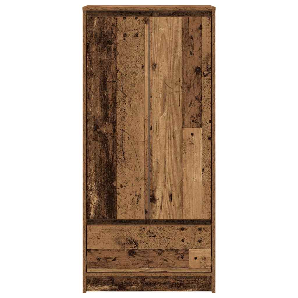 vidaXL Szafka z szufladą Stare drewno 55,5x34x119,5 cm Drewno klejone