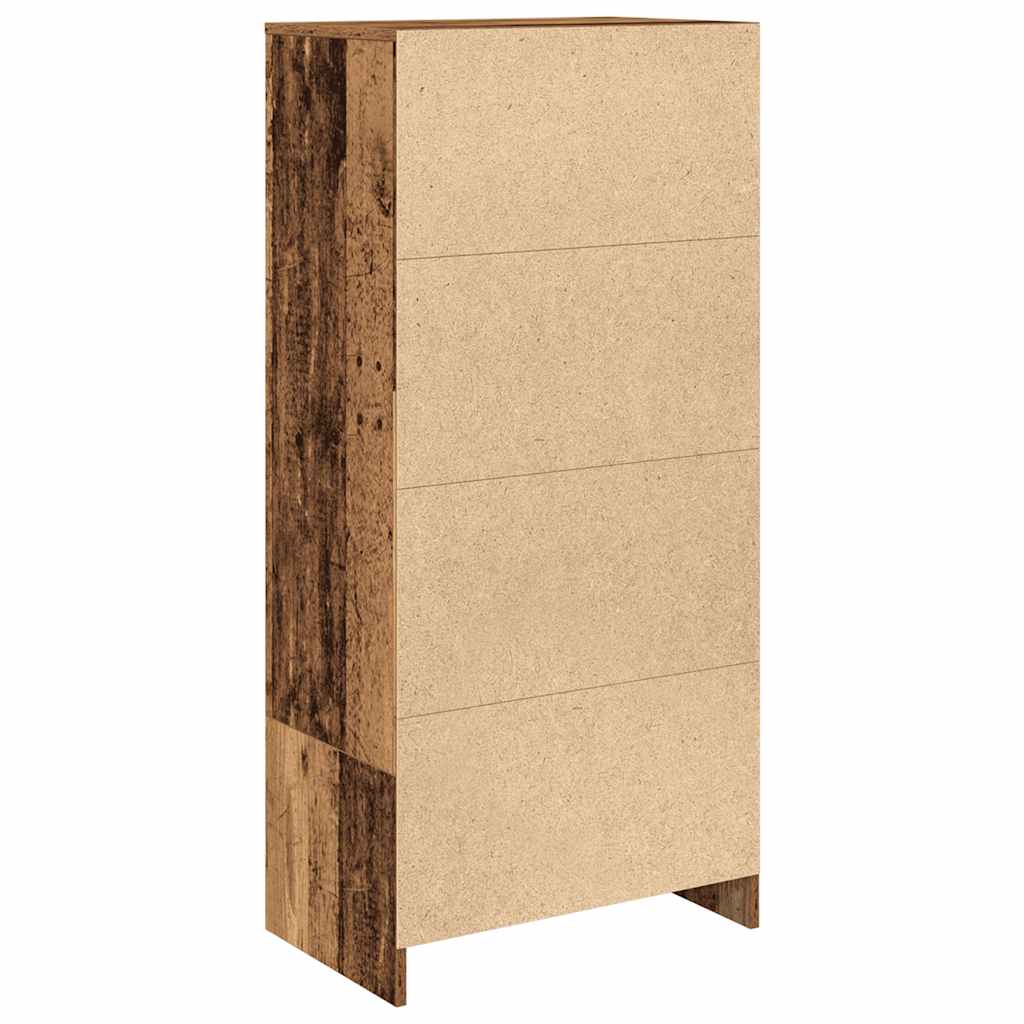 vidaXL Szafka z szufladą Stare drewno 55,5x34x119,5 cm Drewno klejone