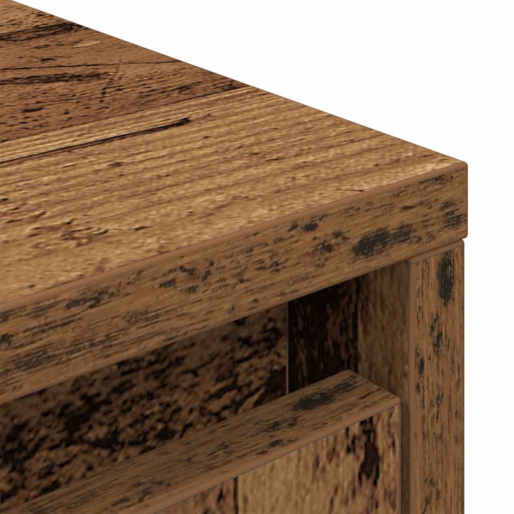 vidaXL Szafka z szufladą Stare drewno 55,5x34x119,5 cm Drewno klejone