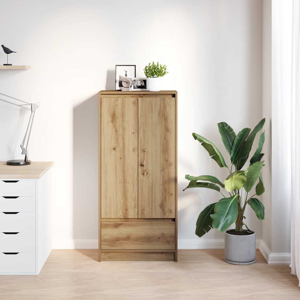 vidaXL Szafka z szufladą Artisan Oak 55,5x34x119,5 cm Drewno klejone