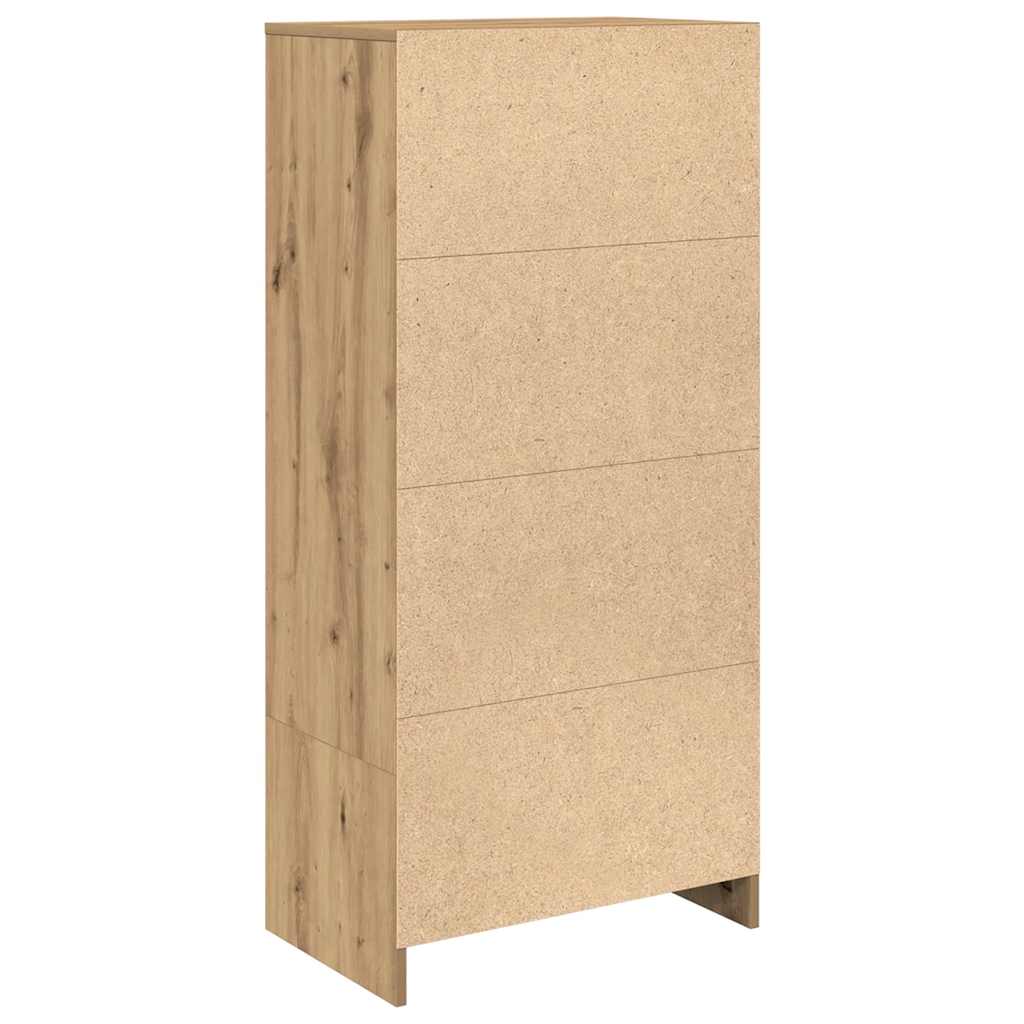 vidaXL Szafka z szufladą Artisan Oak 55,5x34x119,5 cm Drewno klejone