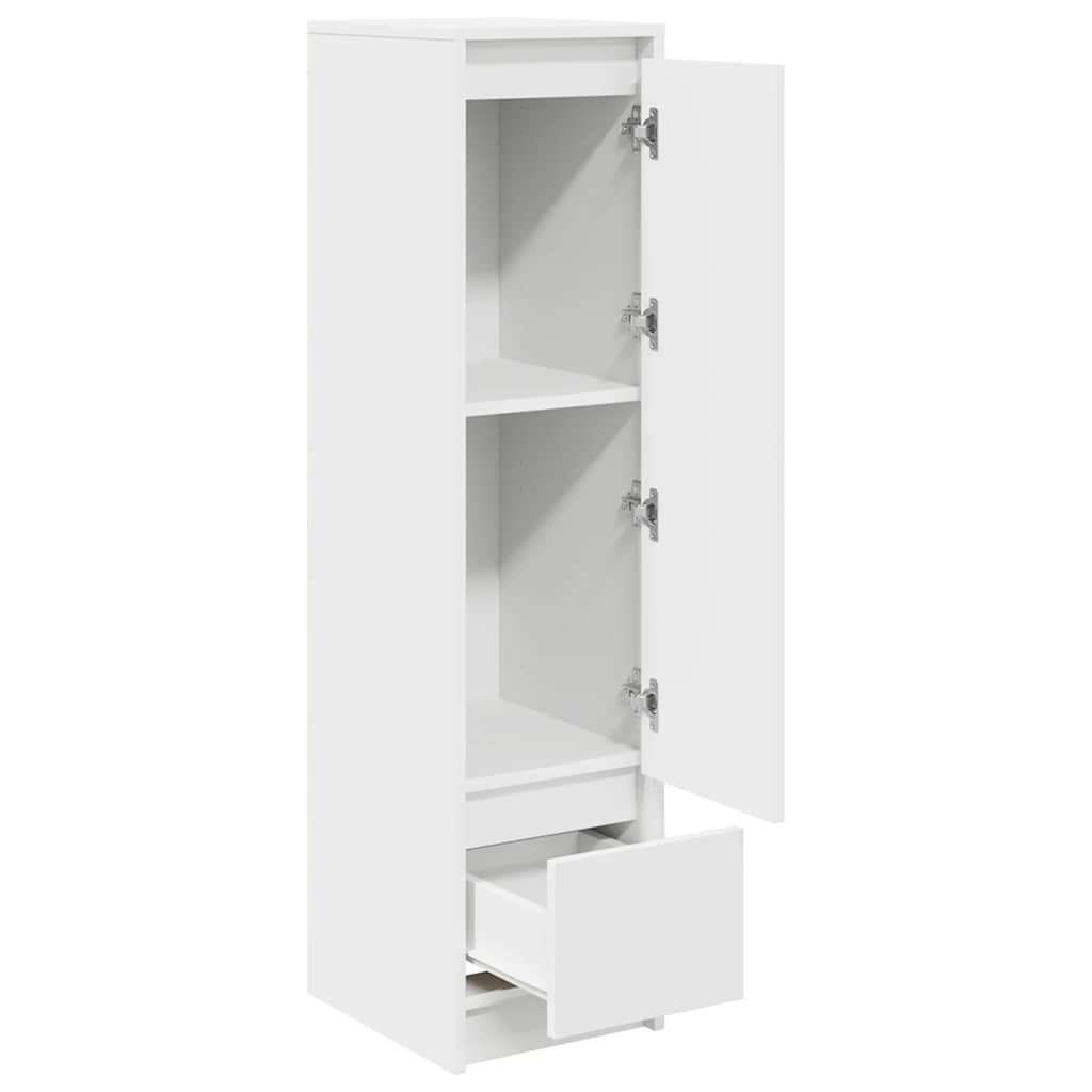 vidaXL Komoda biała 29,5x34x119,5 cm Drewno klejone