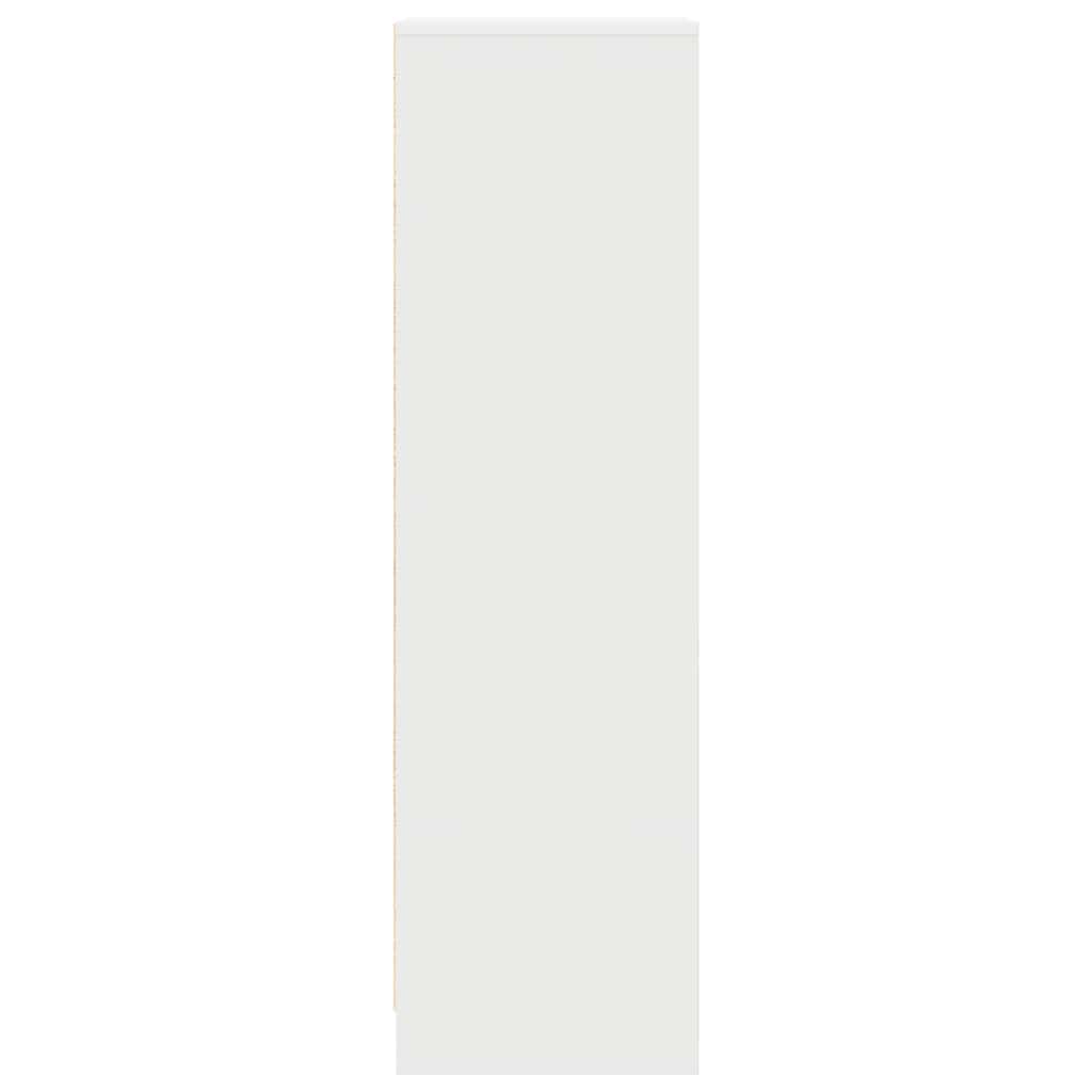 vidaXL Komoda biała 29,5x34x119,5 cm Drewno klejone