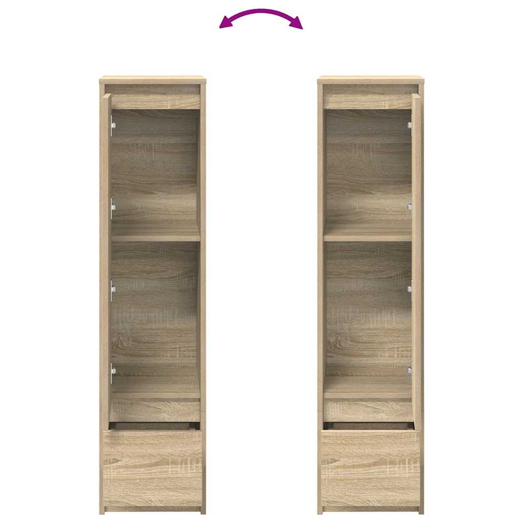 vidaXL Komoda Sonoma Oak 29,5x34x119,5 cm Drewno klejone