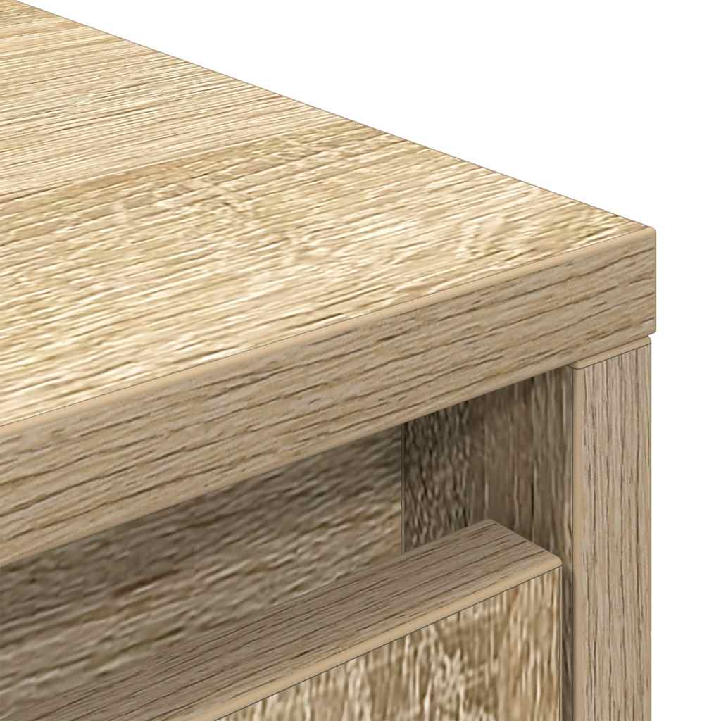 vidaXL Komoda Sonoma Oak 29,5x34x119,5 cm Drewno klejone