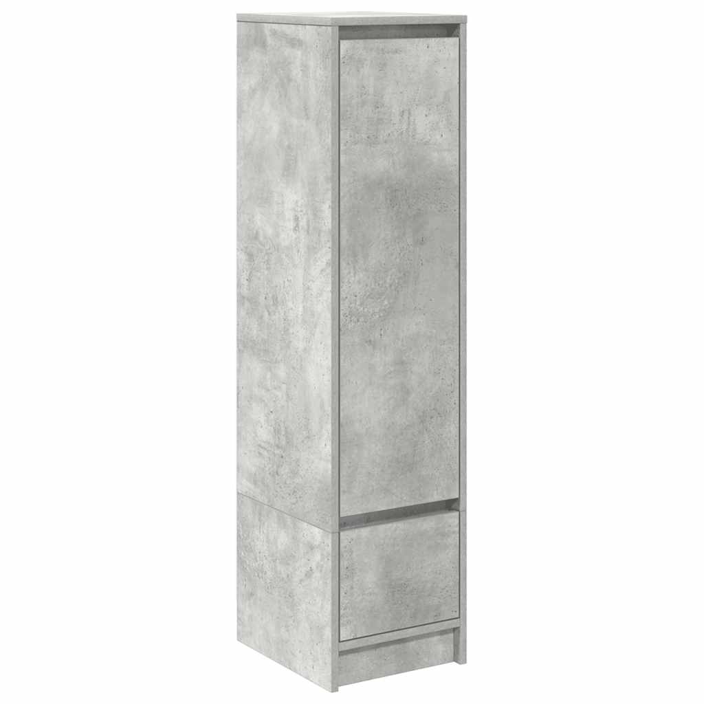 vidaXL Komoda betonowa szara 29,5x34x119,5 cm Drewno klejone