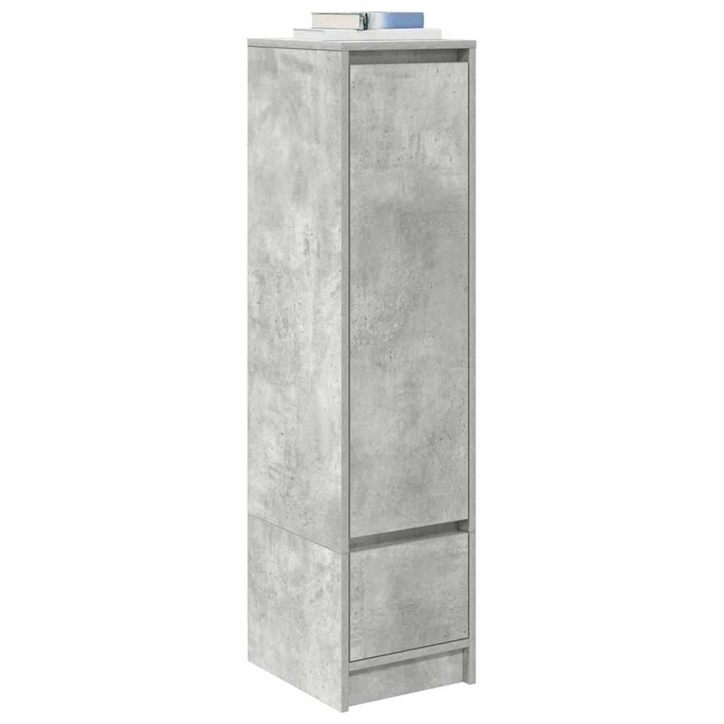 vidaXL Komoda betonowa szara 29,5x34x119,5 cm Drewno klejone