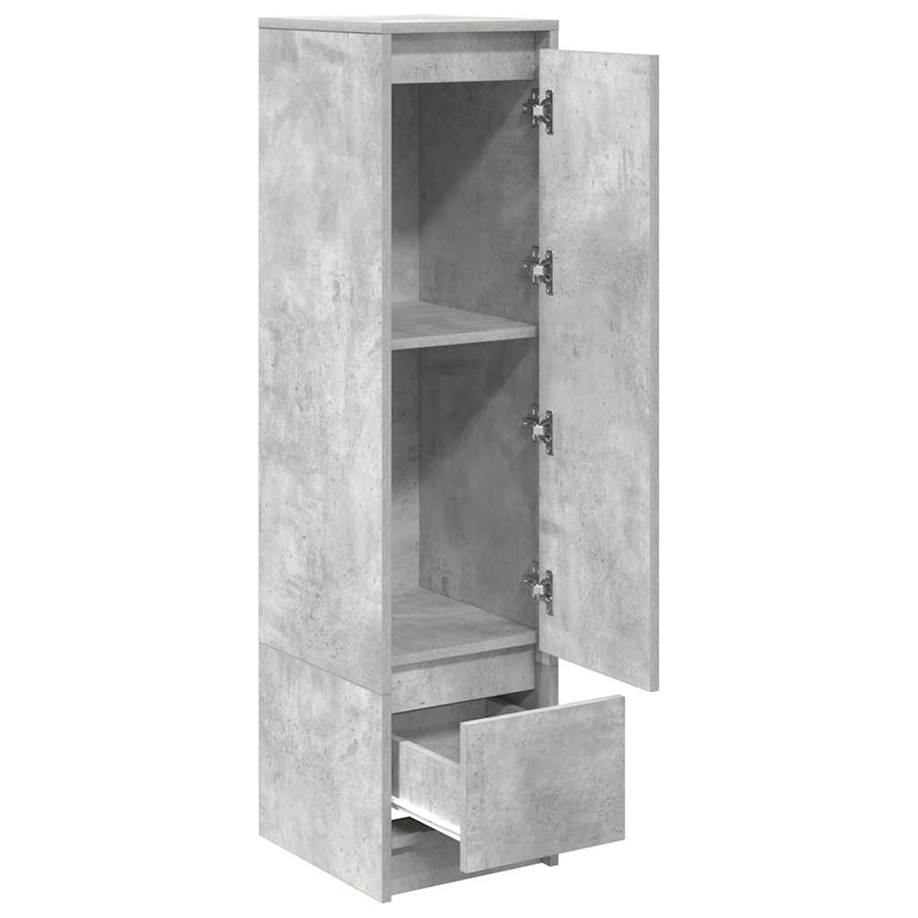vidaXL Komoda betonowa szara 29,5x34x119,5 cm Drewno klejone
