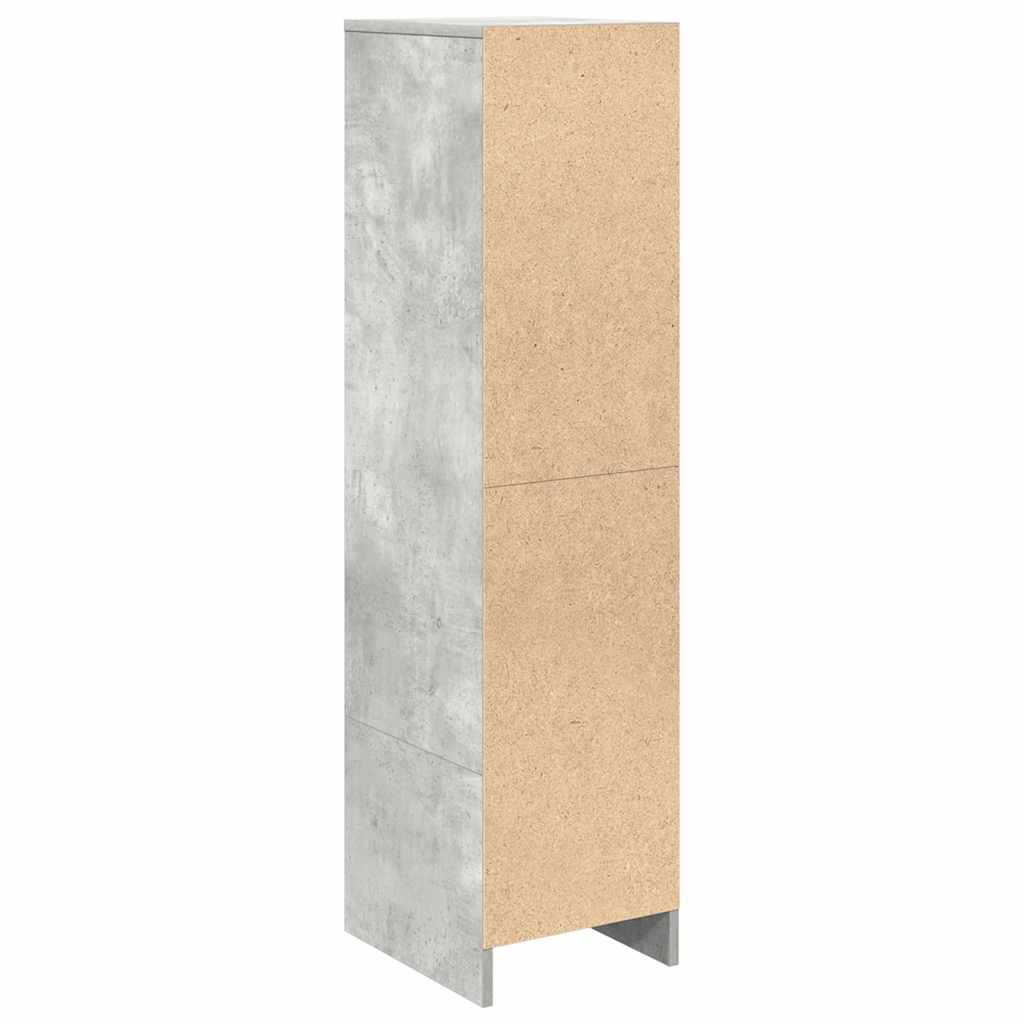 vidaXL Komoda betonowa szara 29,5x34x119,5 cm Drewno klejone