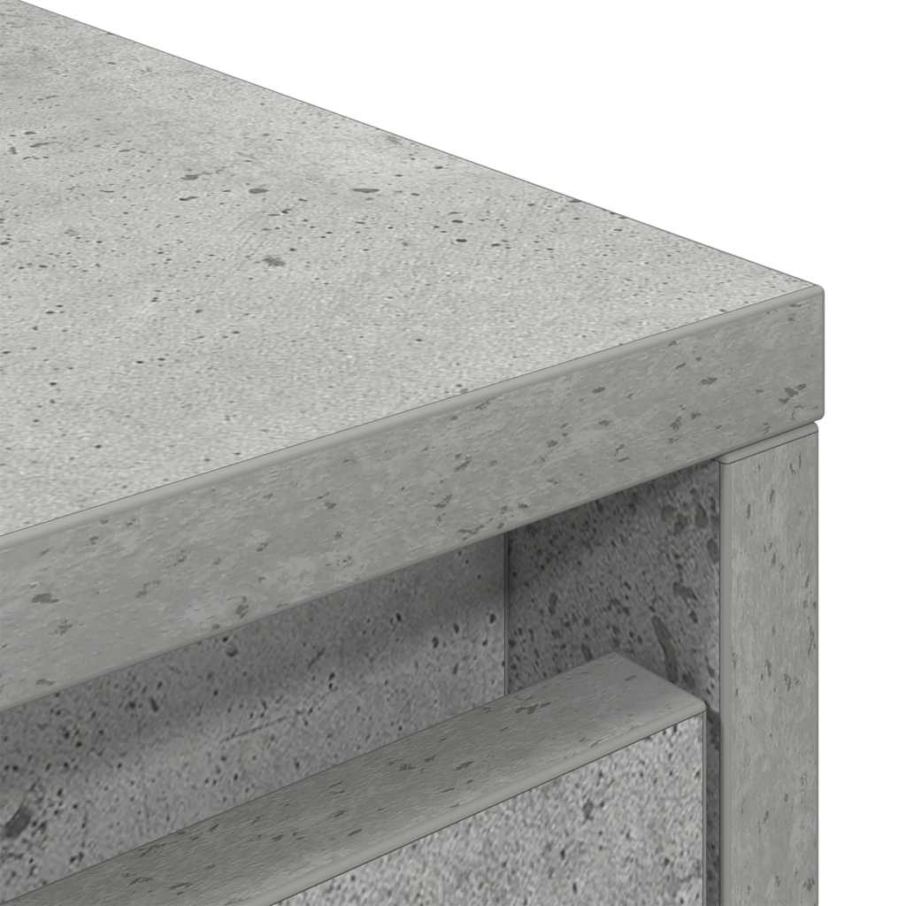 vidaXL Komoda betonowa szara 29,5x34x119,5 cm Drewno klejone