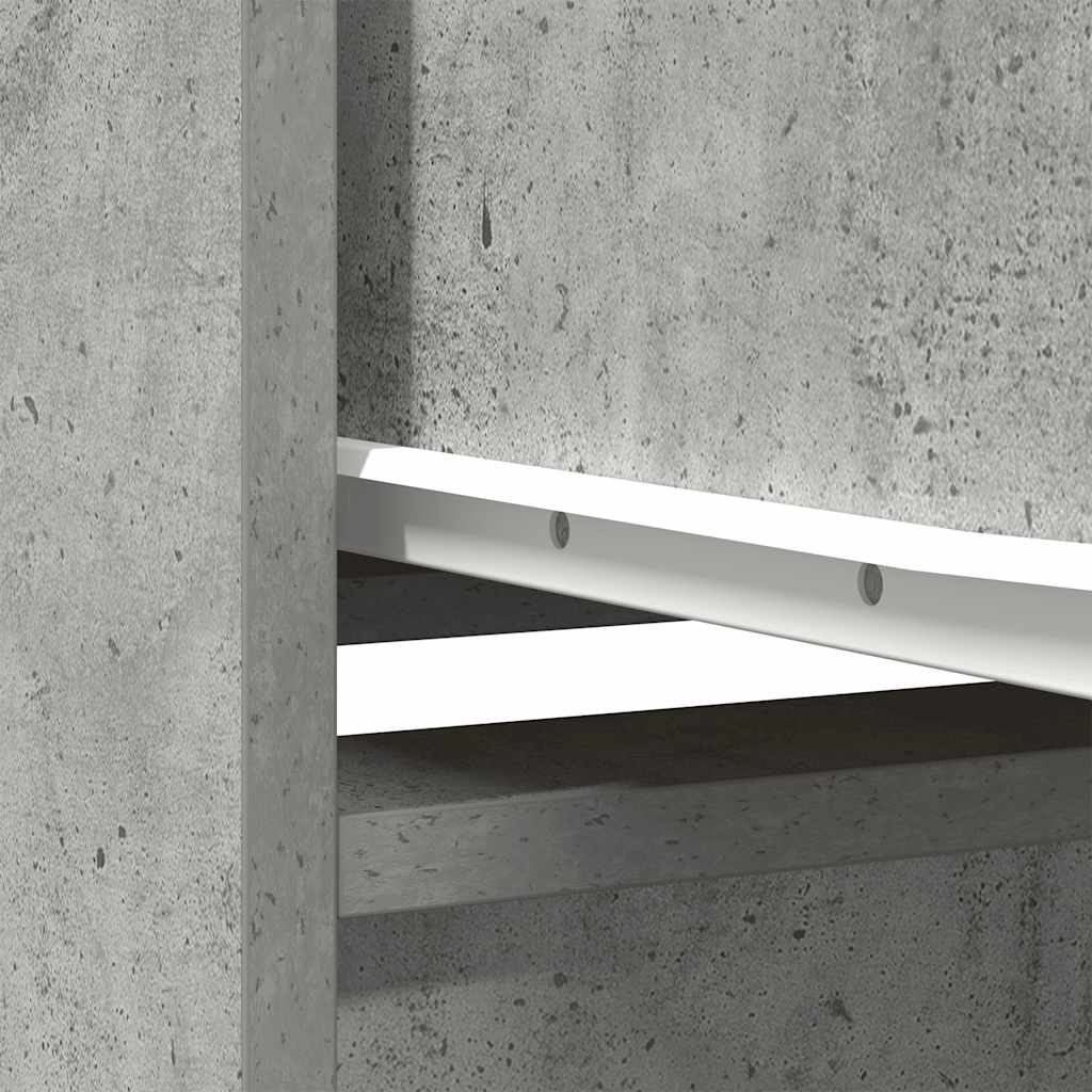vidaXL Komoda betonowa szara 29,5x34x119,5 cm Drewno klejone
