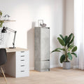 vidaXL Komoda betonowa szara 29,5x34x119,5 cm Drewno klejone