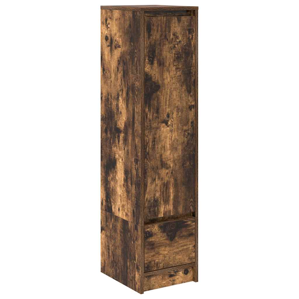 vidaXL Komoda z drewna klejonego dąb wędzony 29,5x34x119,5 cm